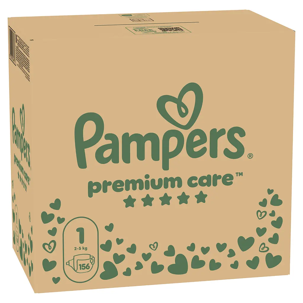 Підгузники Pampers Premium Care Newborn №1 (2-5 кг) 156 шт. - фото 2