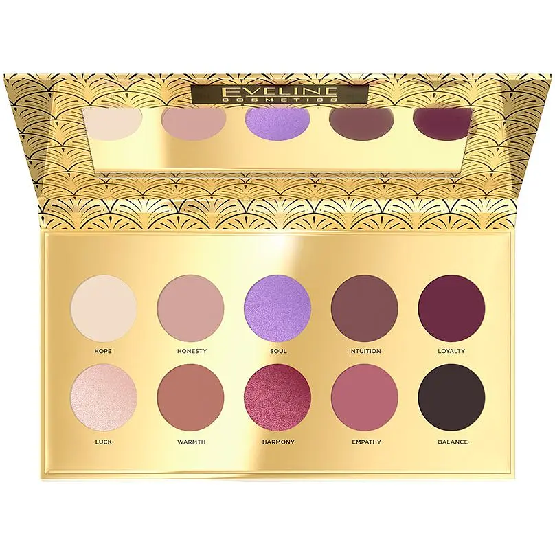 Палетка тіней для повік Eveline Chocolate Eyeshadow Palette 10 тонів 10 г - фото 2