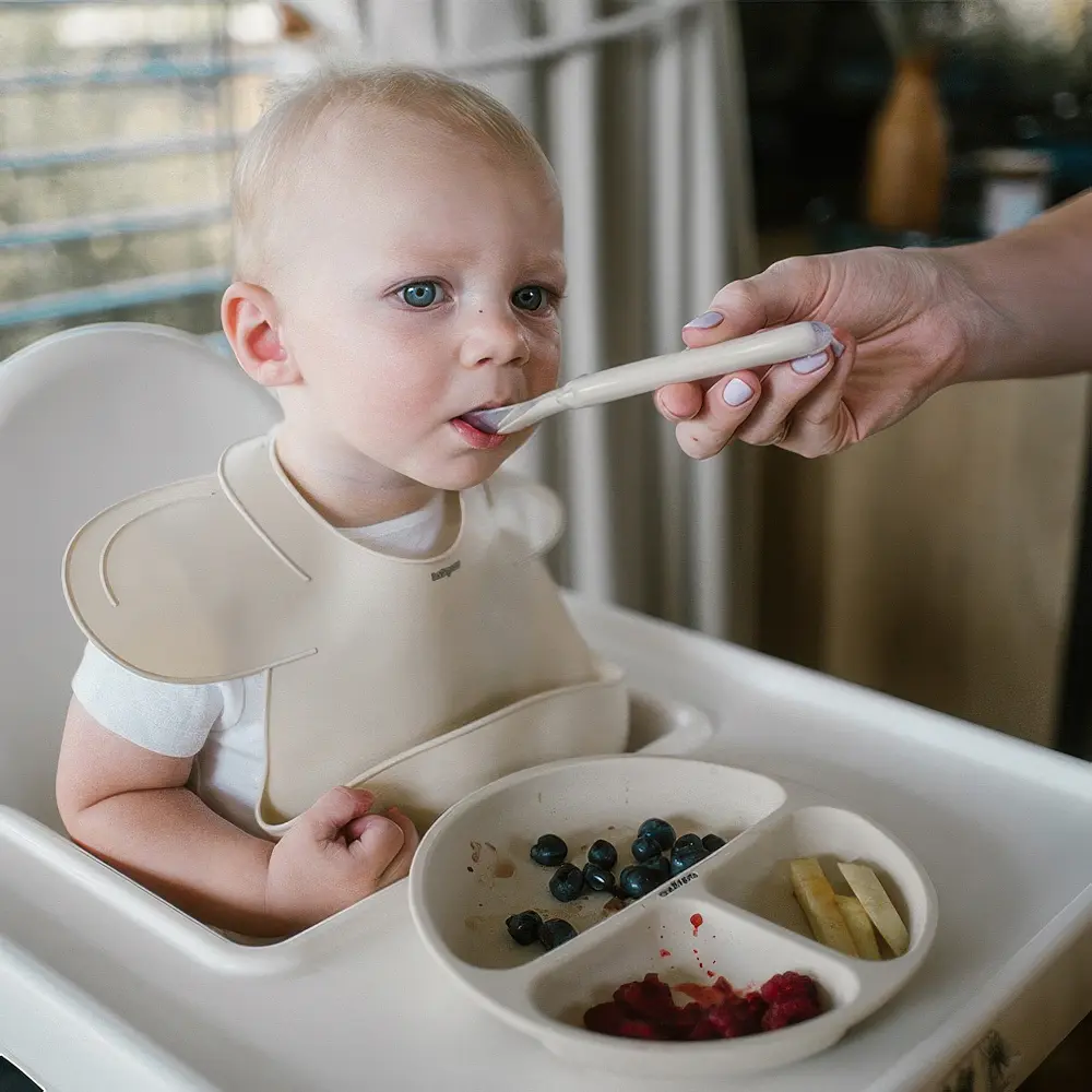 Ложечка BabyOno силиконовая эластичная бежевая (785/04) - фото 5