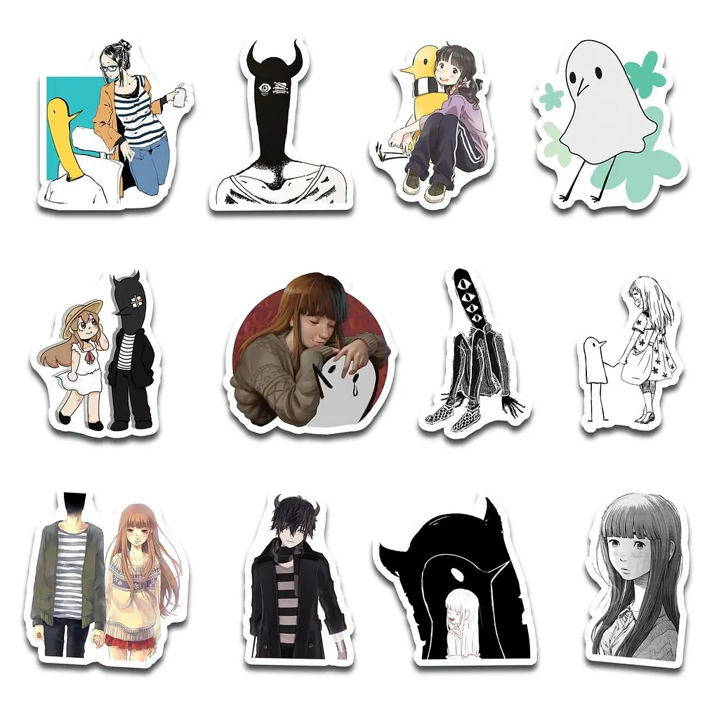 Стикерпак GeekLand Goodnight Punpun 45 штук (SP GP 01) - фото 2