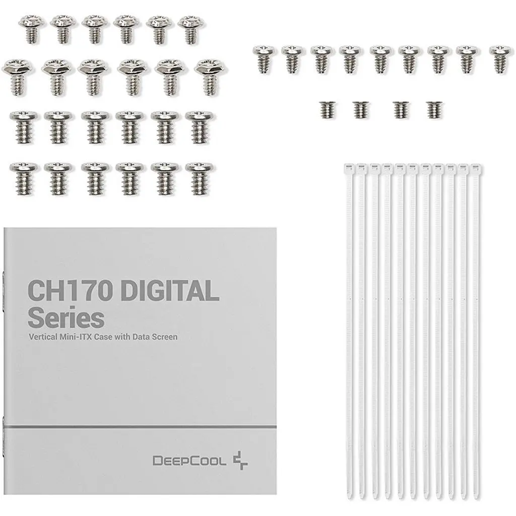 Корпус Deepcool CH170 Digital White (R-CH170-WHNPI0D-G-1) [146737] - фото 12