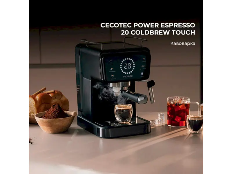 Ріжкова кавоварка еспресо Cecotec Power Espresso 20 ColdBrew Touch (CCTC-00269) - фото 10