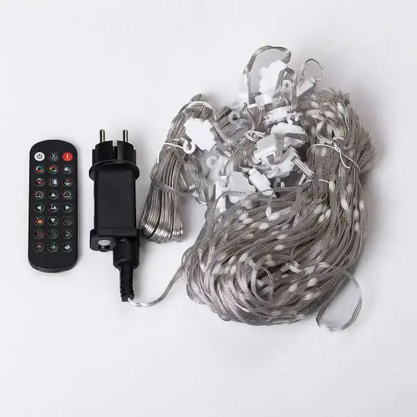 Розумна гірлянда Smart штора 400 LED 3*3 м з керуванням зі смартфона, мультиколор GarlandoPro W006SH - фото 8