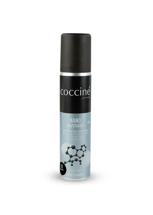 Спрей-фарба Coccine Ravvivant Nano для замші та нубуку, чорна, 75 мл