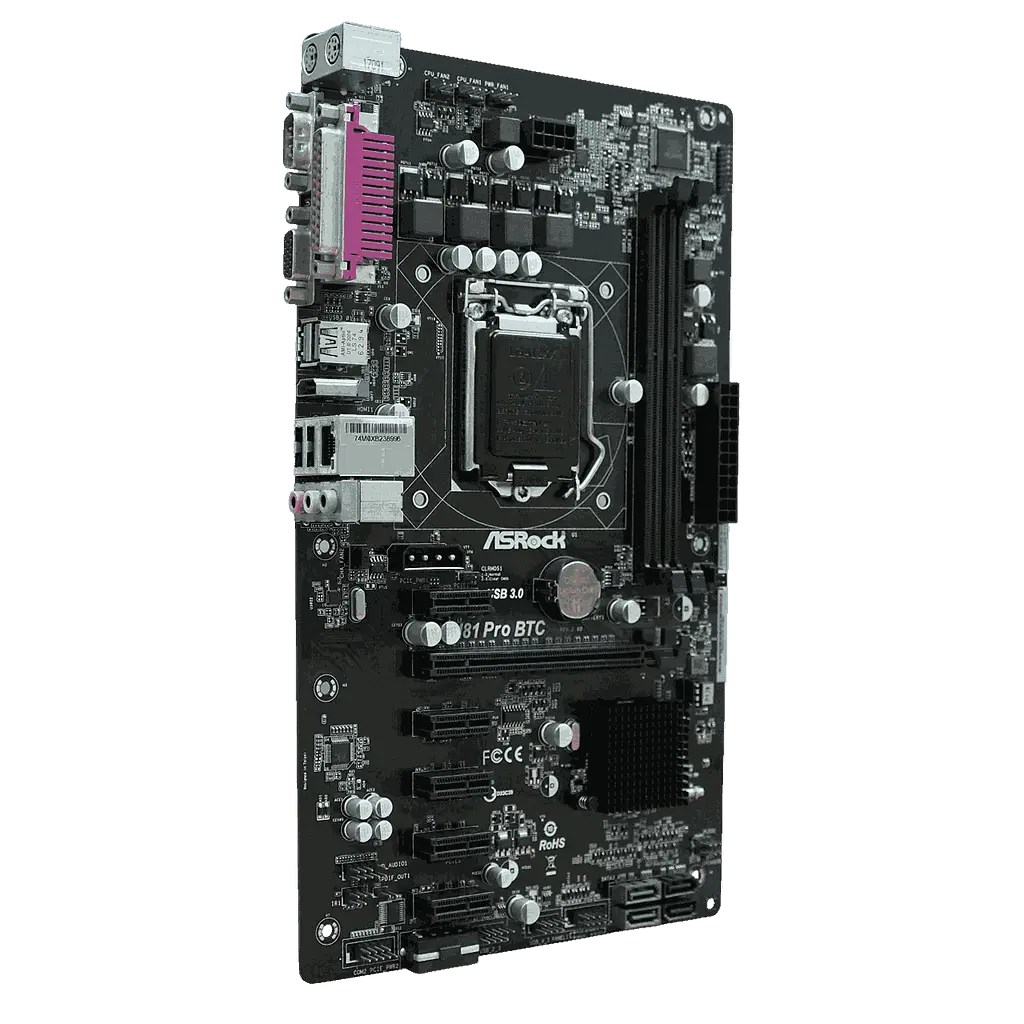 Материнська плата ASRock H81 Pro BTC rev 2.0 LGA 1150 (H81 Pro BTC rev.2.0) Б/В - фото 3