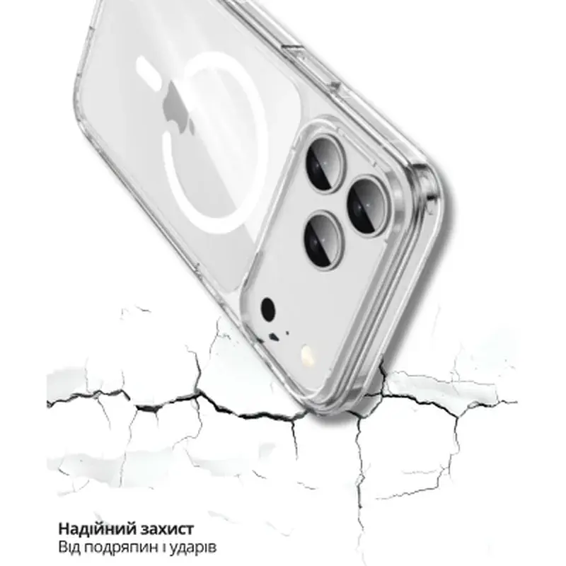 Чохол до мобільного телефона BeCover FIBRA Crystal MagSafe Apple iPhone 17 Pro (715369) - фото 6