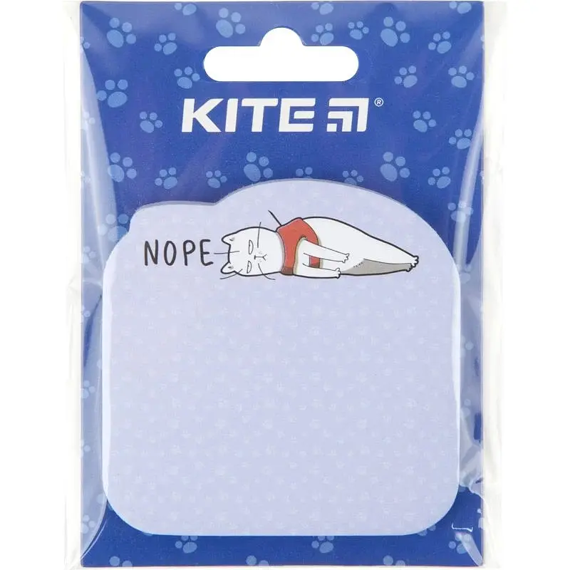Блок паперу з клейким шаром Kite Nope cat 70х70 мм 50 аркушів (K22-298-1) - фото 2