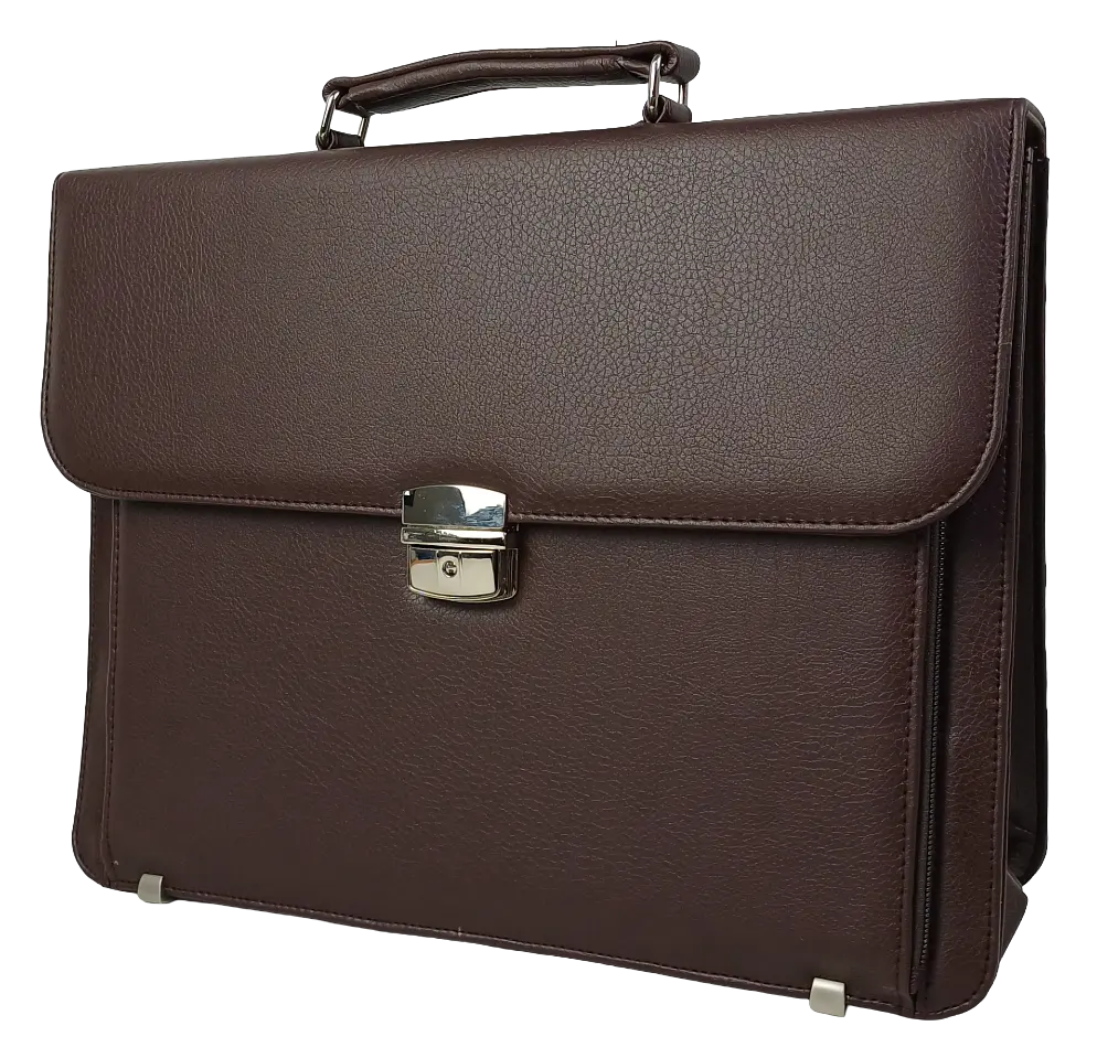 Портфель чоловічий Exclusive Еко-шкіра Коричневий (714000 brown) - фото 3