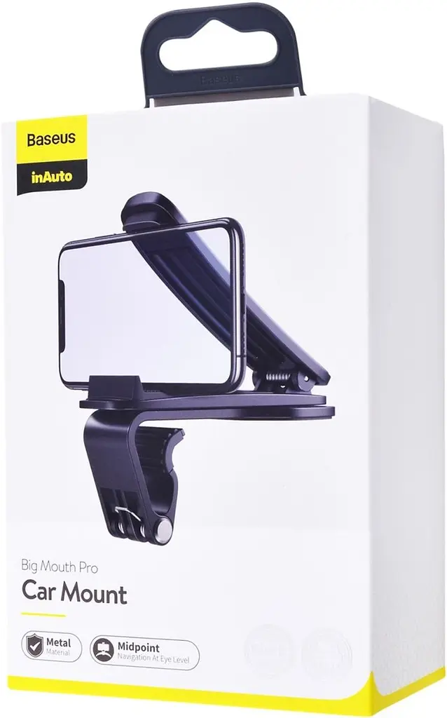 Автотримач Baseus Big Mouth Pro Car Mount (SUDZ-A01) Black [64531] - фото 6