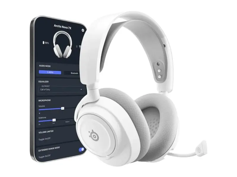 Навушники з мікрофоном SteelSeries Arctis Nova 7X Wireless Gen 2 White (61759) - фото 3