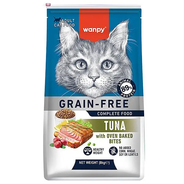 Сухий корм для котів Wanpy Adult Cat Grain Free Tuna Ванпі беззерновий з тунцем 8 кг