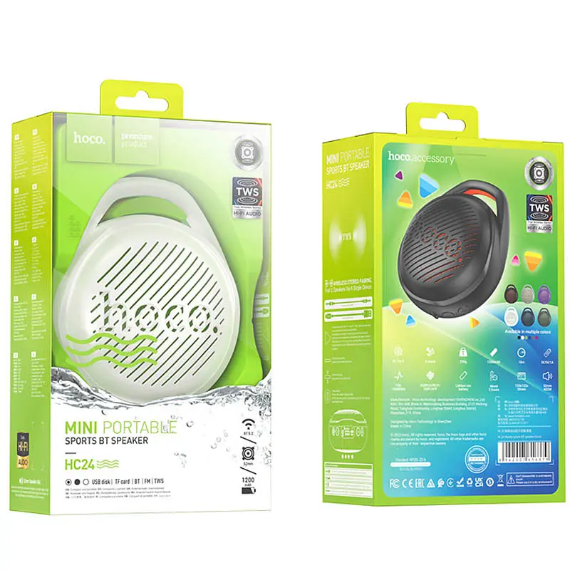 Bluetooth Колонка Hoco HC24 Hearty sports Paint white - фото 3