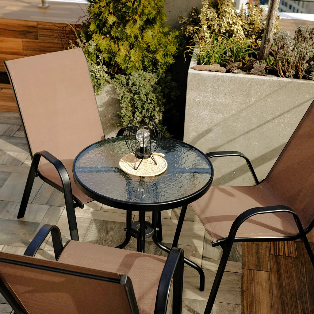 Комплект садових меблів 4Points Lido-3 з круглим столом ⌀70см - фото 3