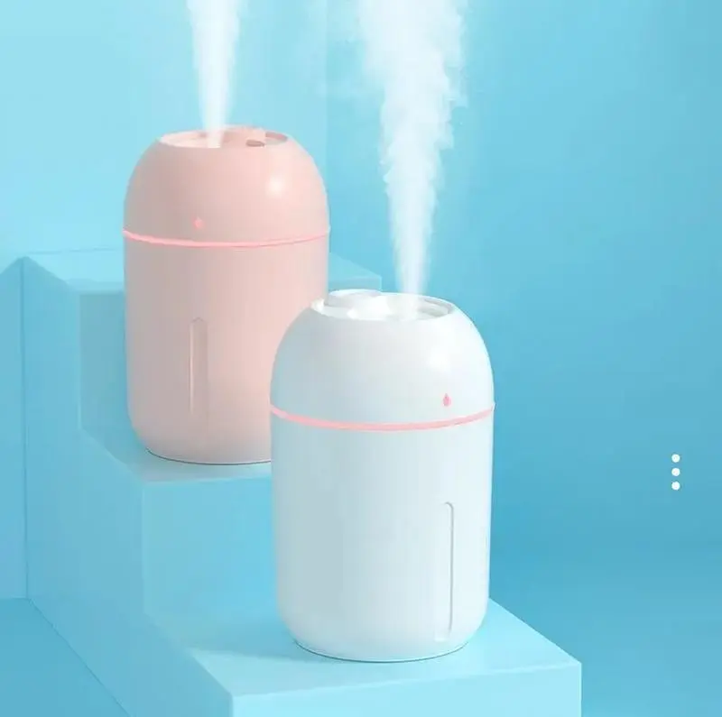 Зволожувач повітря + нічник humidifier colorful 330ml білий - фото 5