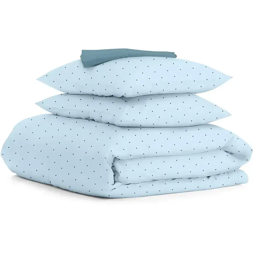 Комплект постільної білизни Cosas полуторний MINI DOTS CS13 160 x 220 см (DotsGreyLightBlue_68Sky_160)
