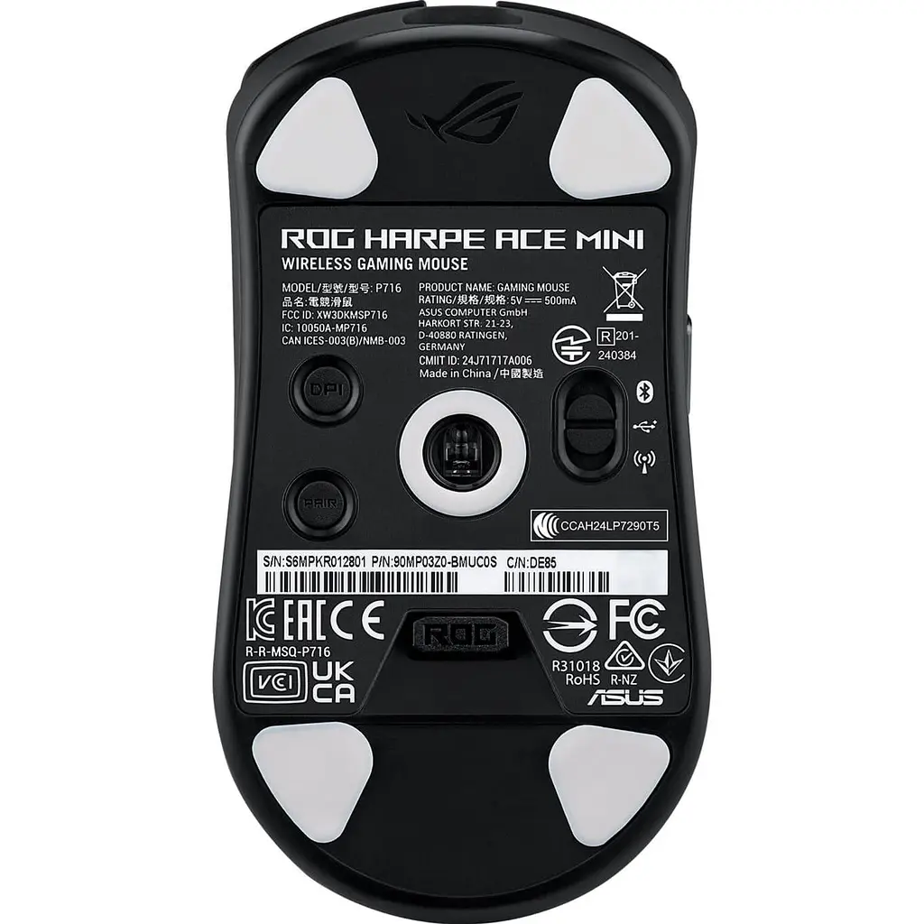 Миша ASUS ROG Harpe Ace Mini Wireless Black (90MP03Z0-BMUA00) - фото 2