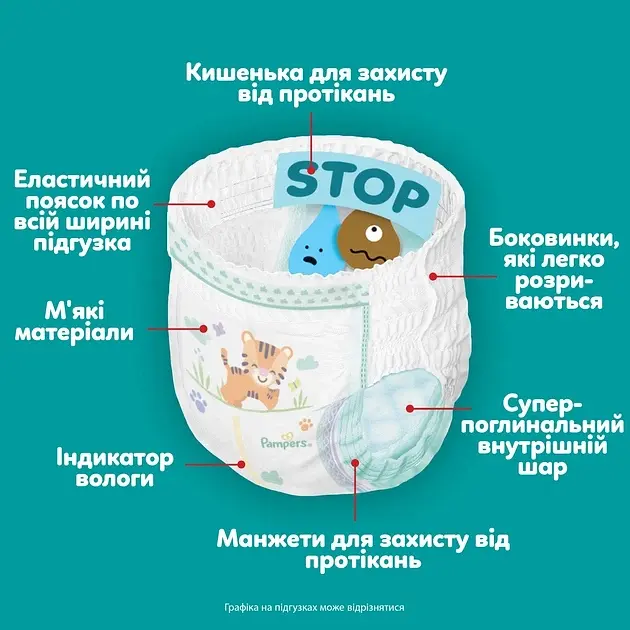 Набір підгузки-трусики Pampers Active Baby Pants Розмір 3 (6-11 кг) 210 шт. - фото 6