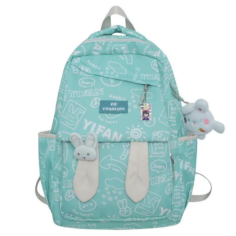 Рюкзак підлітковий No Brand 230632 Зайчик 20 л Blue