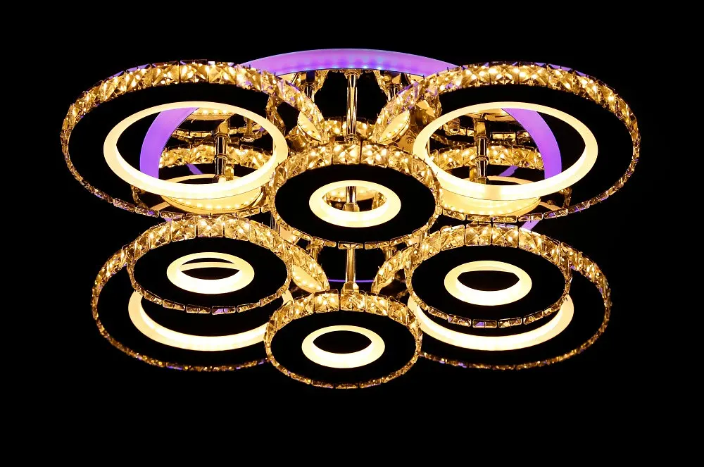 Стельова LED люстра з пультом і нічником Splendid-Ray 30-4027-88 - фото 4
