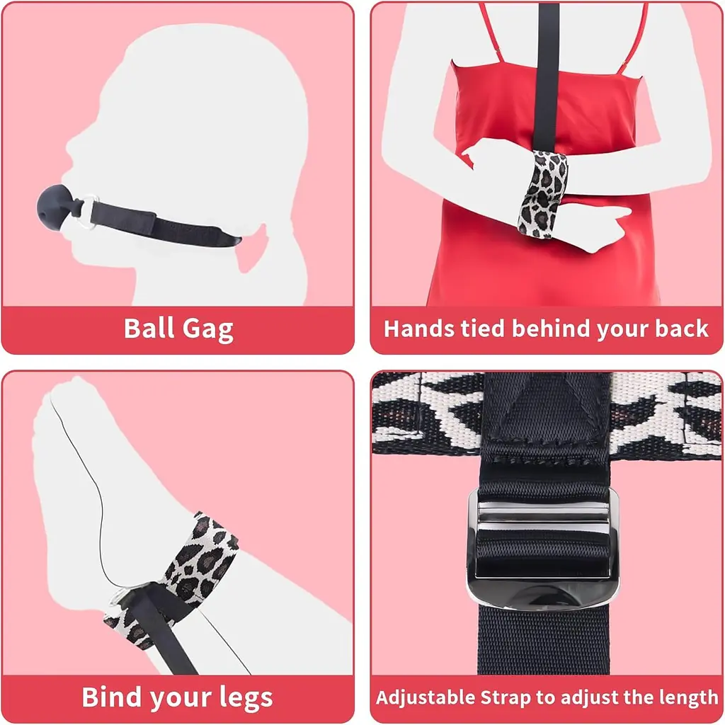 БДСМ-набір LOCKINK YEAHWOW Armbinder Restraint Set Black SX2843 104346 - фото 4