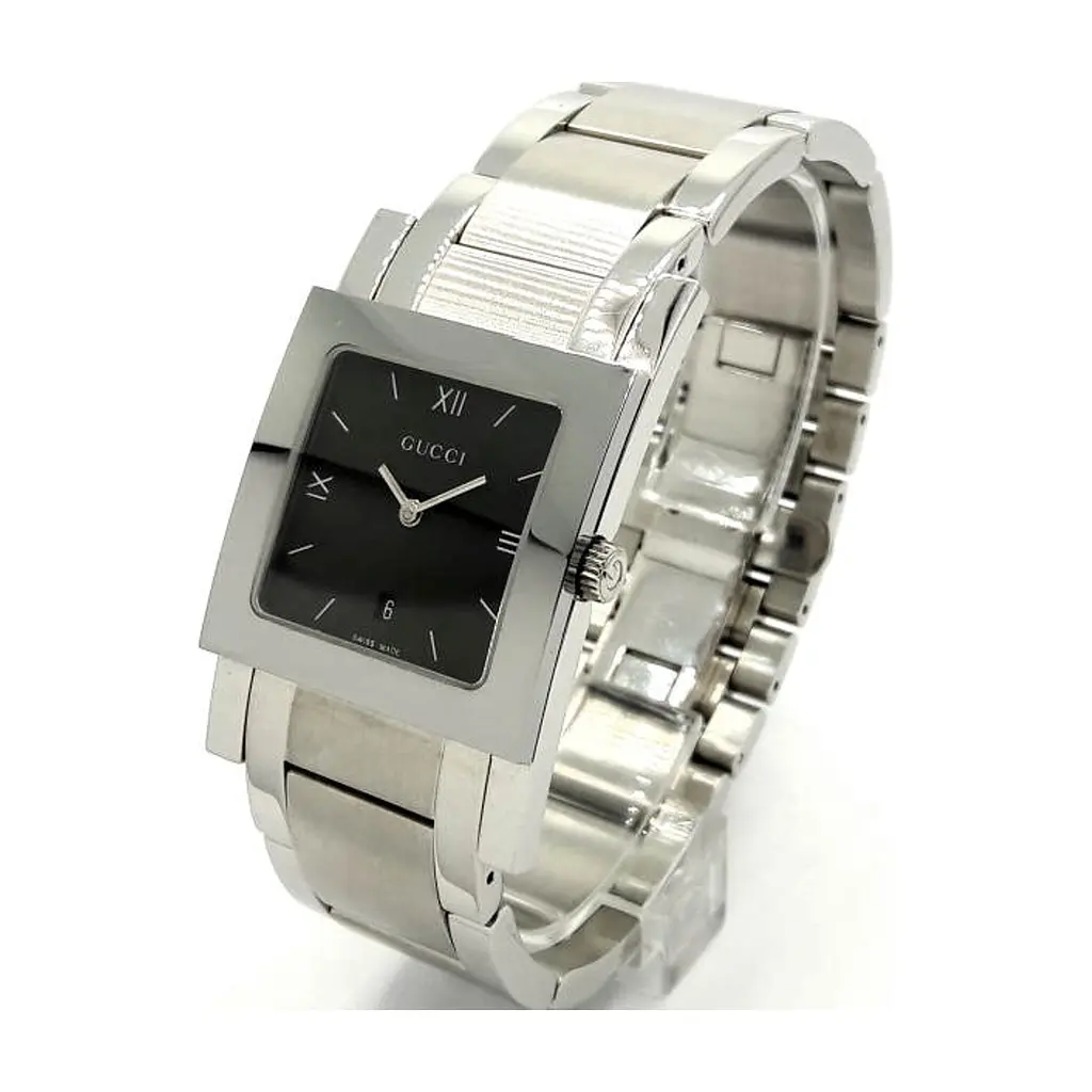 Наручний годинник Gucci 7905M 17935 BLK/STEEL/BRACELET - фото 2