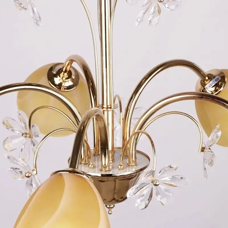 Люстра подвесная Brille флористика E14 40W G (LK-332S/5) - фото 4