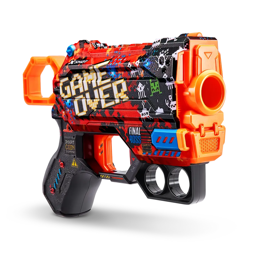 Швидкострільний бластер Zuru X-Shot Skins Menace Game Over, 8 патронів (36515B) - фото 3