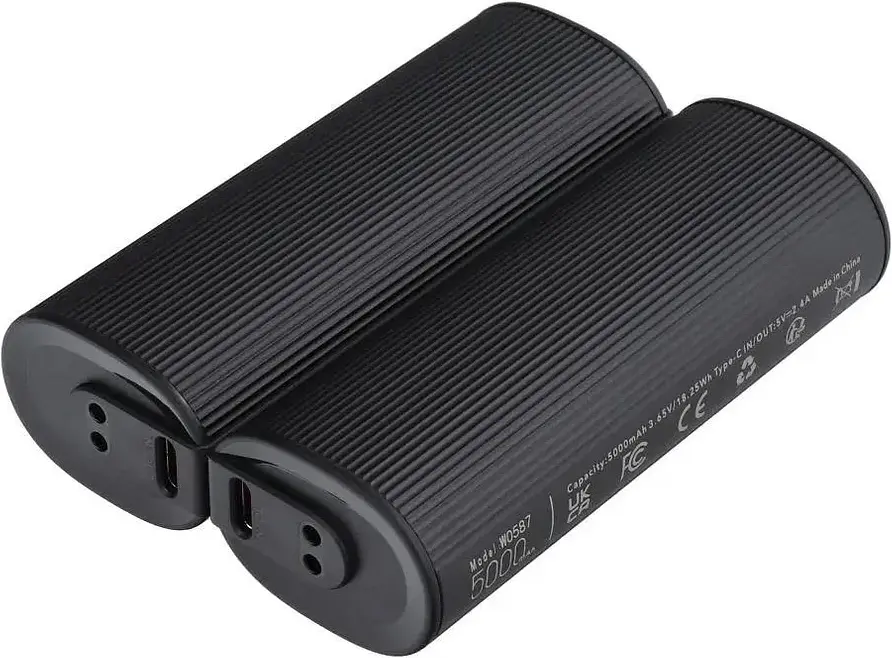 Портативний акумулятор-грілка для рук VEGER W0587 Hand Warmer Power Bank (2x5000mAh) 10000mAh black