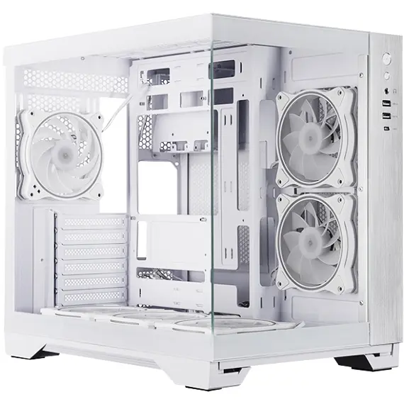 Корпус Chieftec VISIO GM-30W-TG-OP ATX, без БЖ, White - фото 8