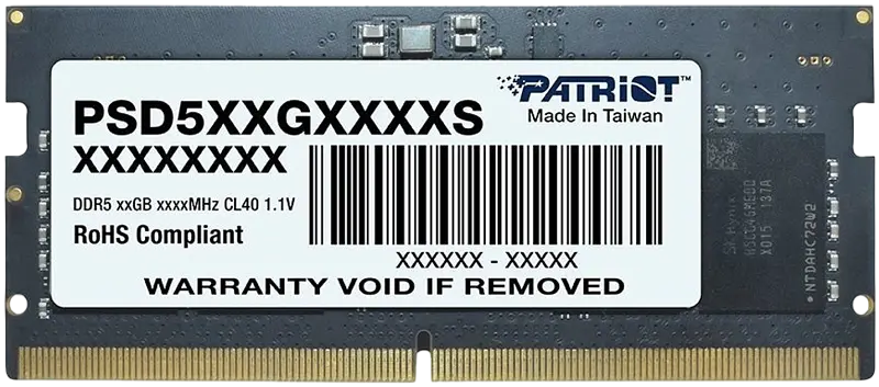 Оперативна пам'ять Patriot 32GB SODIMM DDR5 5600MHz Signature Line (PSD532G56002S) - фото 2