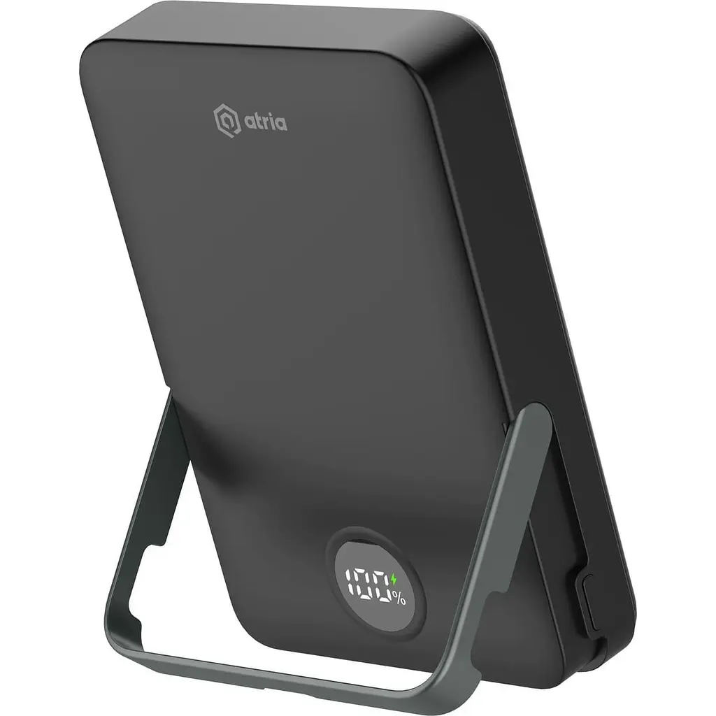 Павербанк ATRIA Black 10 000 mAh / 15 Вт (WPD-W57B) - фото 5