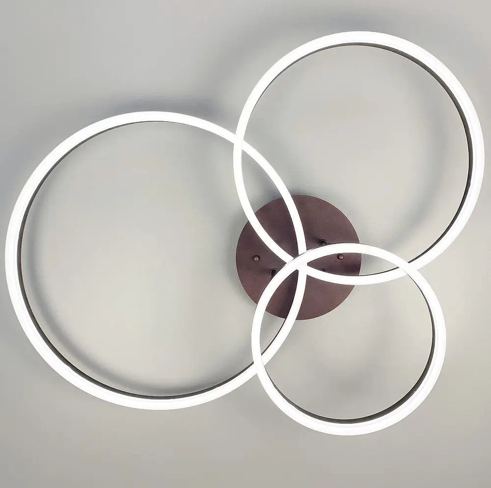 LED люстра Anelli Coffee на 3 кольца Ст. A 8008/3 BCoffee | Line F - фото 4