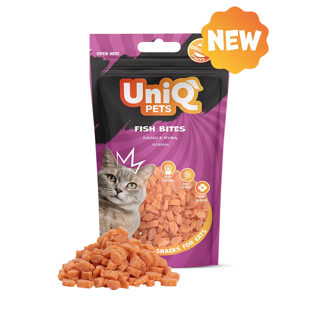 Ласощі для котів Uniq PETS CAT SNACKS MIMI Рибні шматочки, 50 г - фото 2