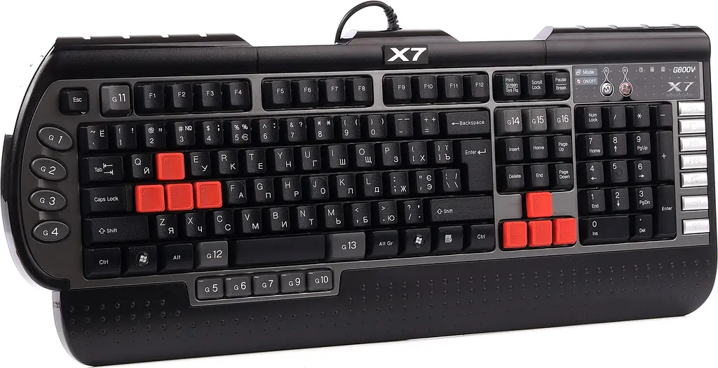 Клавіатура A4Tech G800V USB black (X7-G800V) - фото 3
