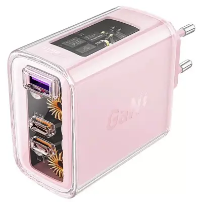 Зарядний пристрій Acefast 3xUSB 65W (2xUSB-C+USB-A) Gan A45 Fast Charger Cherry blossom (6974316282082) - фото 8
