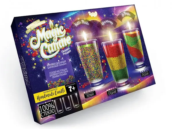 Комплект креативної творчості MAGIC CANDLE CRYSTAL 7320DT, 3 свічки в комплекті - фото 2