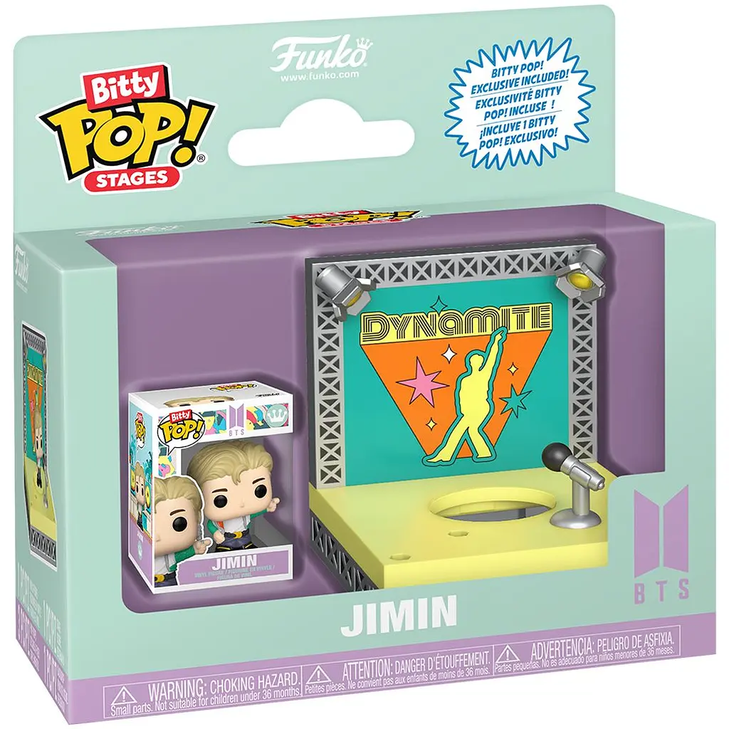 Набір ігрових фігурок Funko Bitty POP! Stages BTS Чімін Dynamite (86736) - фото 3