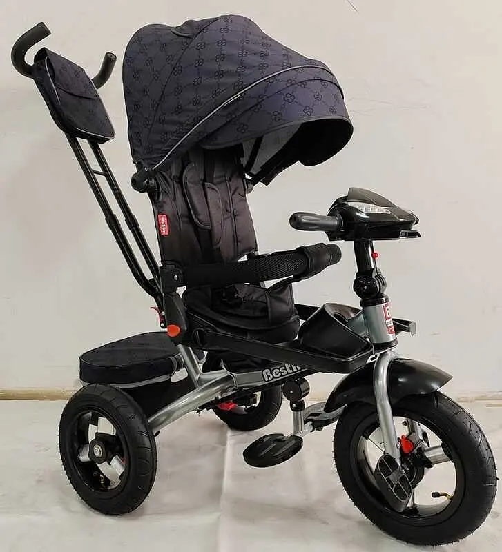 Велосипед 6088 F – 702-15 Best Trike поворотне сидіння, складне кермо, з usb,bluetooth надувні колеса, пульт включення світла і звуку (6989151361540) - фото 2