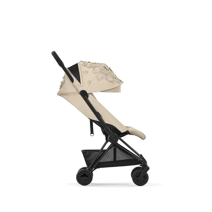 Коляска Cybex Coya Matt Black Simply Flowers Beige - фото 4