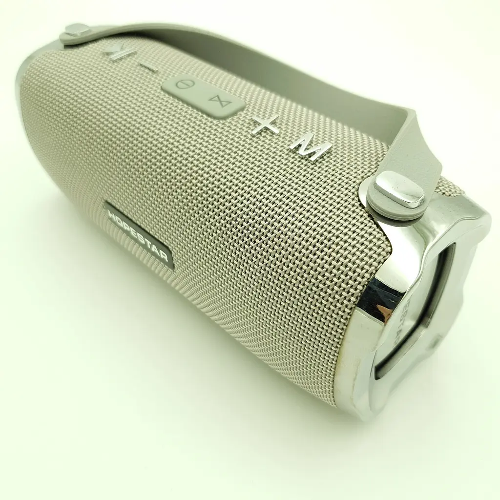 Бездротова акумуляторна колонка Bluetooth акустика FM MP3 AUX USB Hopestar H24 сірий - фото 2