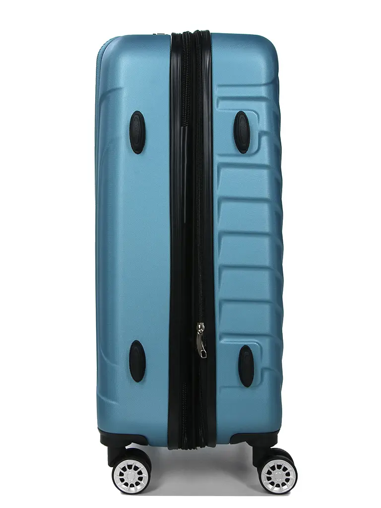 Валіза середня M ABS-пластик Madisson Snowball 03403 68х44х27см 68+13л Блакитний - фото 6