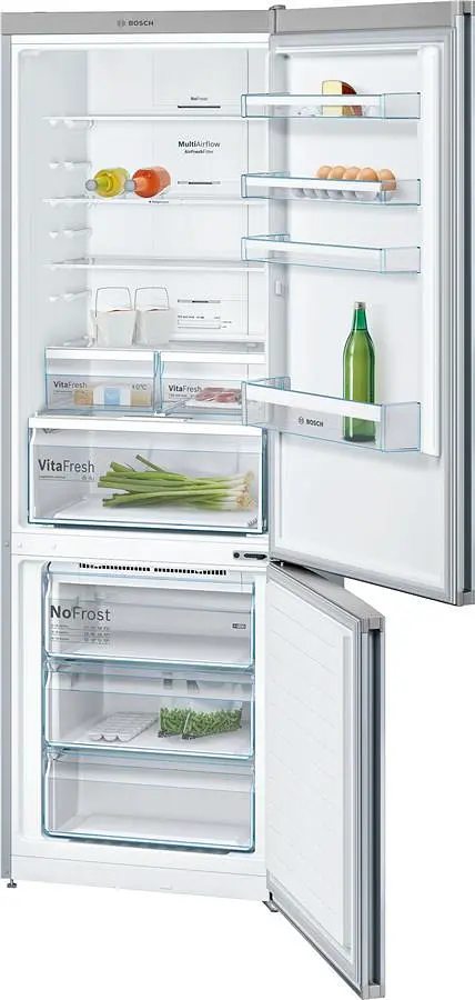 Холодильник з нижньою морозильною камерою Bosch KGN49XI30U нержавіюча сталь (KGN49XI30U) - фото 2