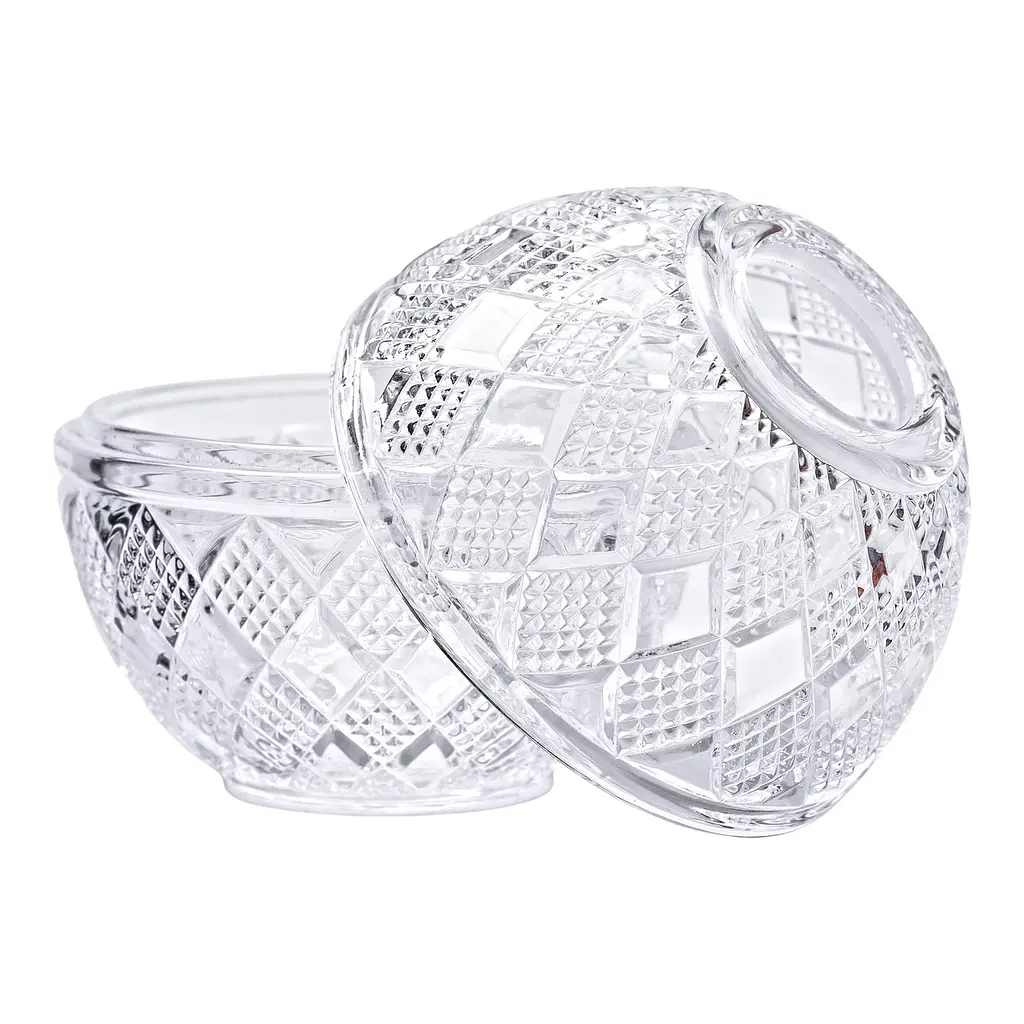 Серветниця скляна настільна 17х15 см Yiwu HP-4-110 - фото 3