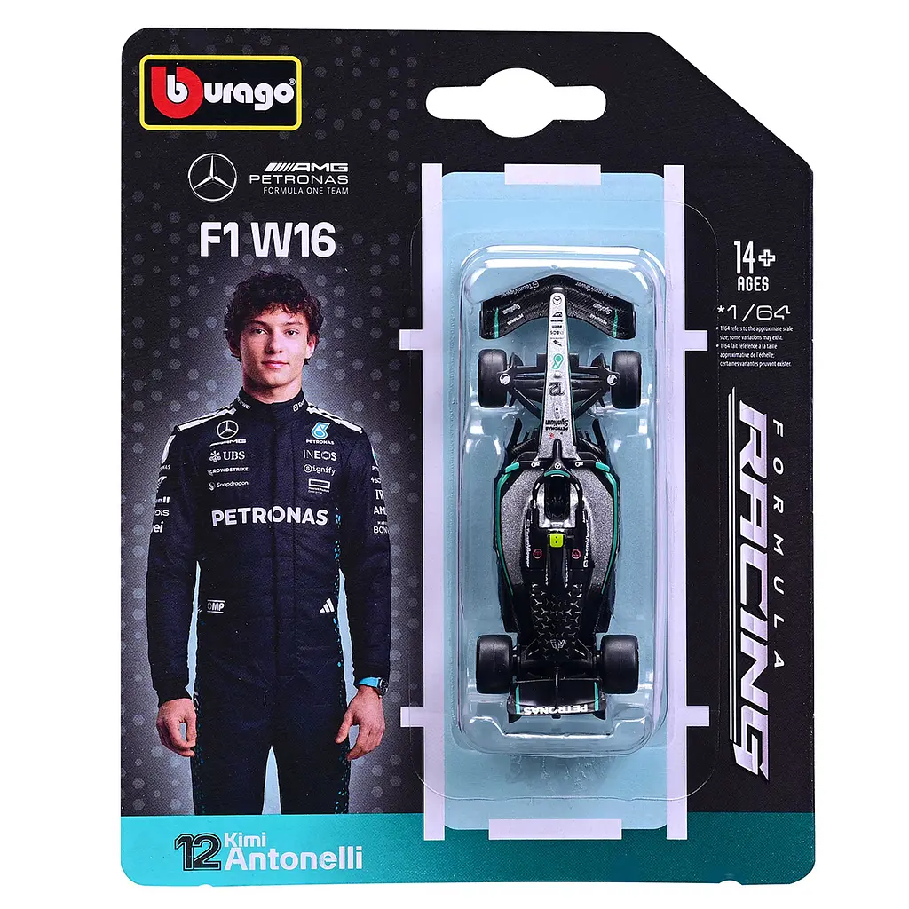 Автомодель Bburago Mercedes-AMG F1 W16 1 шт. в асортименті (18-58002) - фото 4