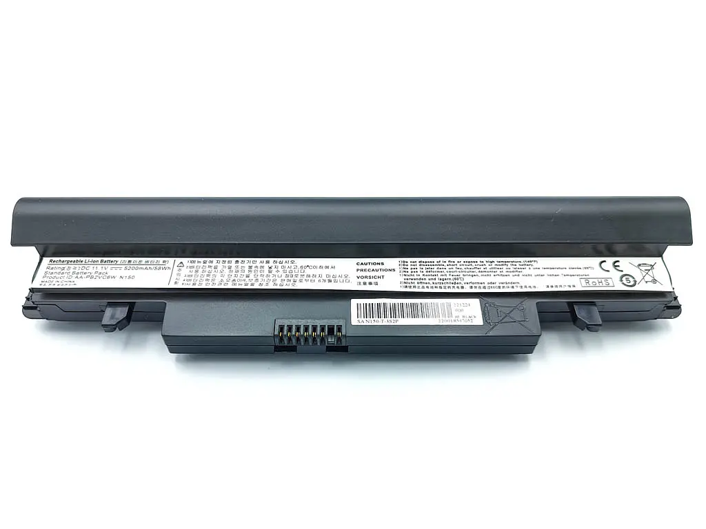 Акумулятор для Samsung PB3VC6B N148, N150, N100, N102, N143, N145, N250, N260 Plus (PB2VC3B) (10.8V 5200 mAh 58Wh) Black - фото 2