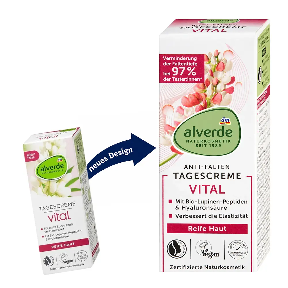 Вітамінний щоденний крем Alverde Naturkosmetik для шкіри з органічними пептидами люпину 50 мл - фото 8