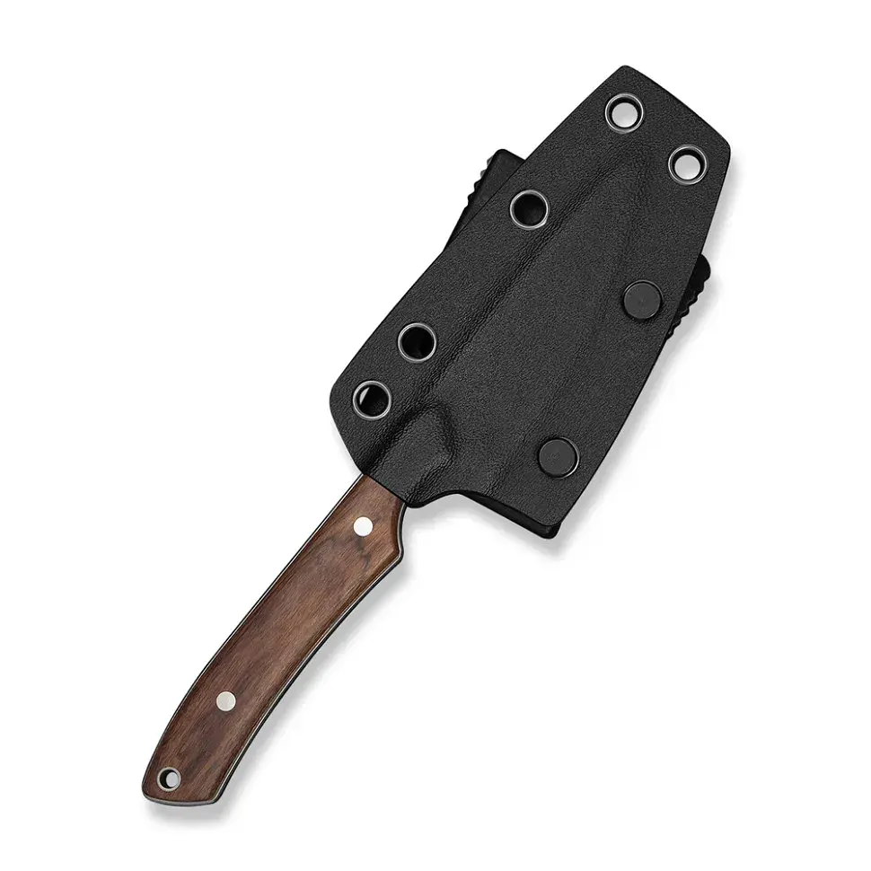 Ніж фіксований кишеньковий Civivi High Grass Field Knife (7,4 см) 14C28N / Wood дерево з чохлом - фото 9