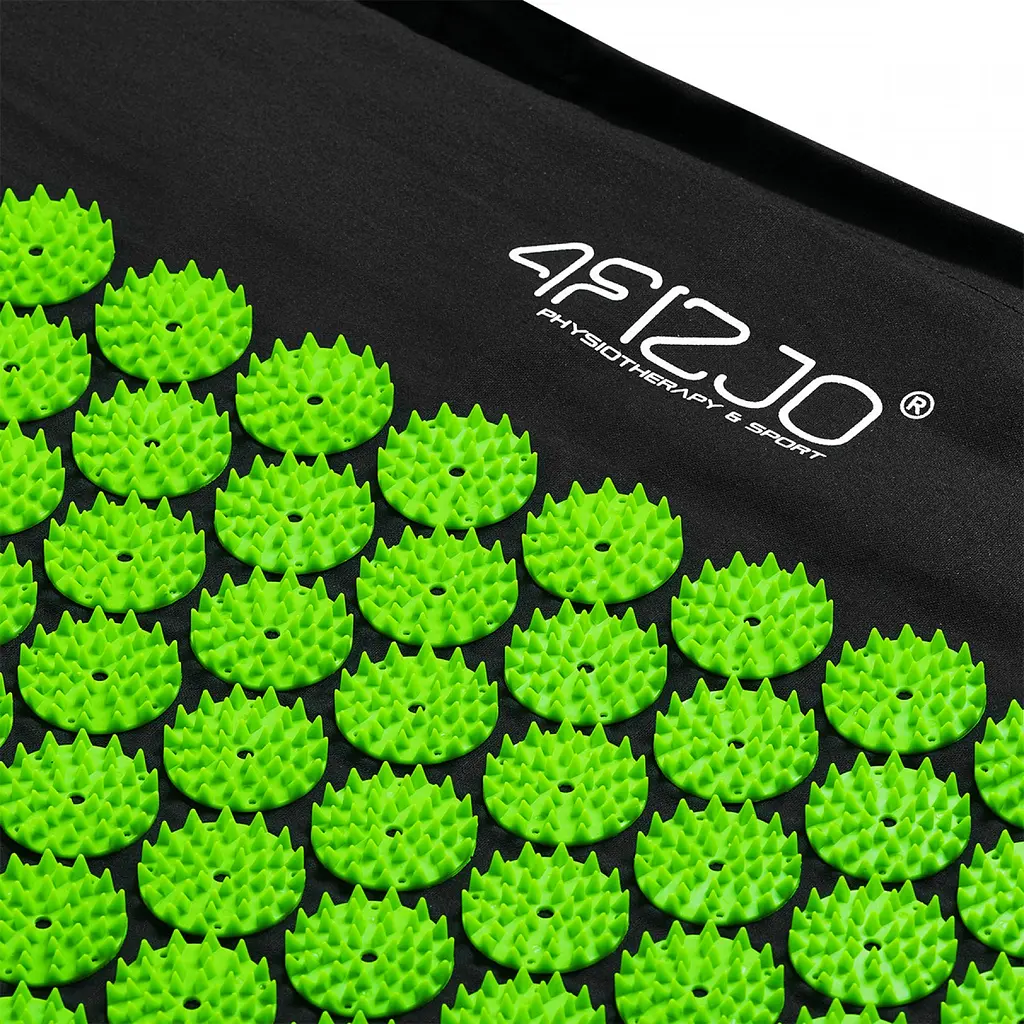 Килимок акупунктурний 4FIZJO Аплікатор Кузнєцова з валиком 128 x 48 см Black/Green 4FJ0048 (P-5907222931769) - фото 3