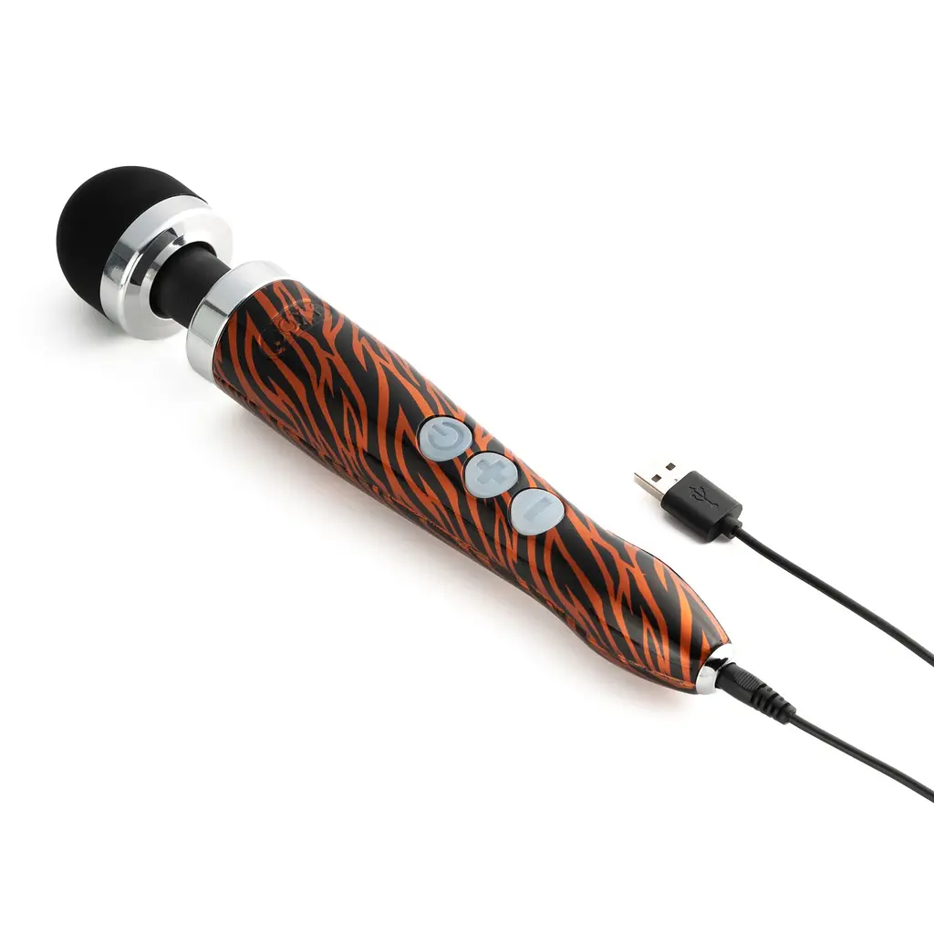 Вібромасажер DOXY Die Cast 3R - TIGER, дуже потужний, перезаряджуваний, металевий корпус - фото 2