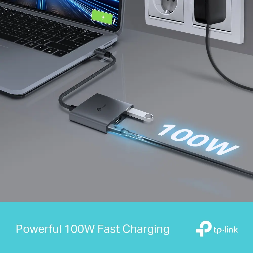 TP-Link Хаб USB UH3020C USB-C > 1xUSB3.0/1xUSBC (PD 100W)/1xHDMI - фото 6
